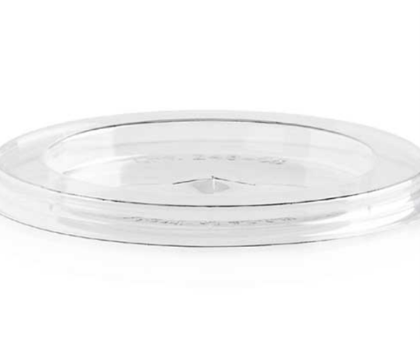 Obrázek FLAT LID W CROSS HOLE R-PET TRANS (600ks)